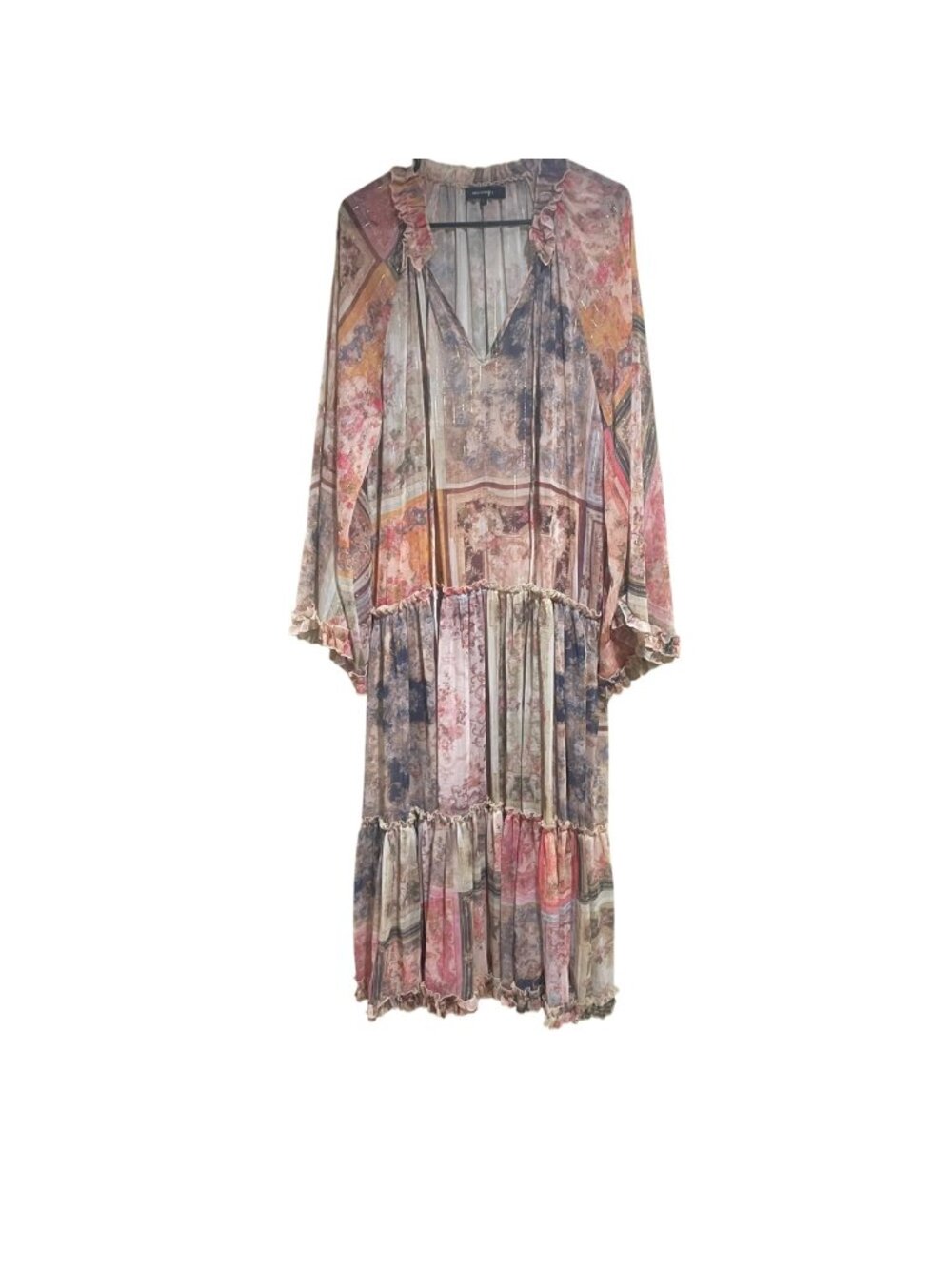 Beulah style patchwork maxi dress